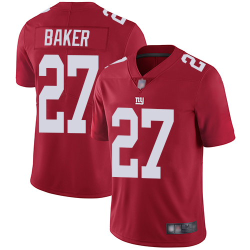Men New York Giants #27 Deandre Baker Red Limited Red Inverted Legend Football NFL Jersey->new york giants->NFL Jersey
